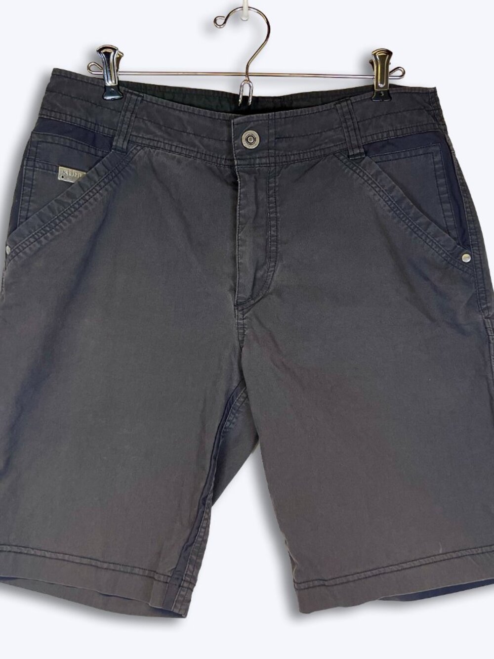 KUHL Radikl Hiking Shorts Mens 32 Dark Gray Gorpcore Techwear Utility Travel